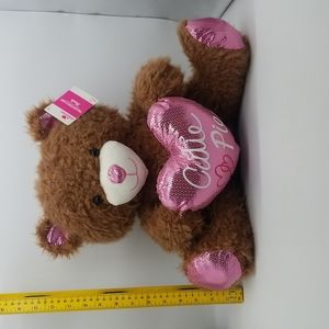 NWT 13" Teddy Plush with Heart !